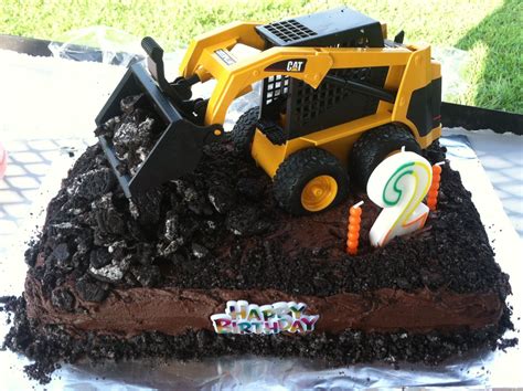 skid steer birthday cake|No.